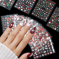 Nicedeco 15 Sheets Christmas Nail Art Stickers 005