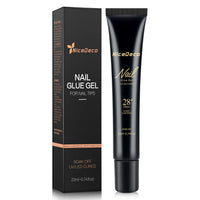 Nicedeco Hema Free Nail Glue Gel for Acrylic Nails Fake Nail Tips 22ML, Cruelty Free, Vegan, Long-Lasting, Led Lamp Required