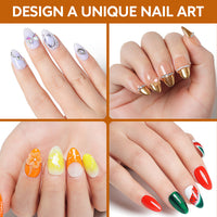 Nicedeco Short Almond Nail Tips Soft Gel Tips 216pcs 008