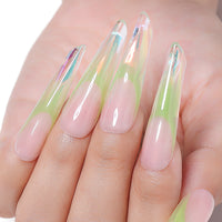 Nicedeco Poly Extension Gel Dual Nail Forms, 120pcs Nail Molds for Builder Extension, 5 Style 12 Size Dual Forms for Gel Nail Tips Nail Art Design Salon DIY Kit 1