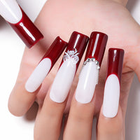 Nicedeco Poly Extension Gel Dual Nail Forms, 120pcs Nail Molds for Builder Extension, 5 Style 12 Size Dual Forms for Gel Nail Tips Nail Art Design Salon DIY Kit 3