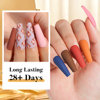 Nicedeco Gel Nagellak Nagellak 12 Kleuren, Hema Vrij, Dierproefvrij, Veganistisch, Herfst Winter UV Gel Manicure Kit DIY Home voor Vrouwen Meisjes Kit 5