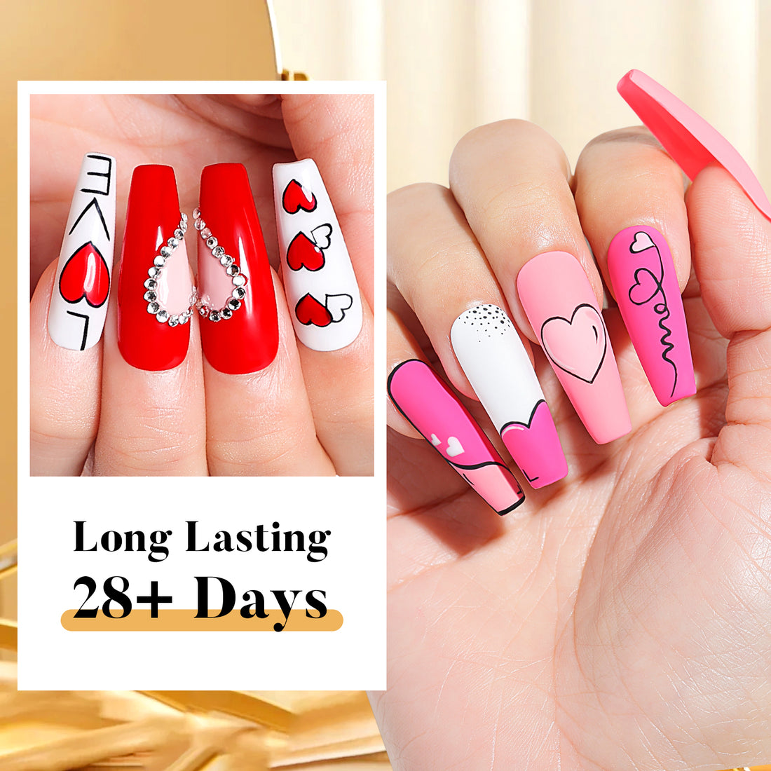 Nicedeco Gel Nail Polish Nail 12 Colors, Hema Free, Cruelty Free, Vegan, Nude Pink Red White U V Gel Manicure Kit 9