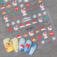 Nicedeco 15 Sheets Christmas Nail Art Stickers 005