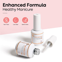 Nicedeco Gel Polish No Wipe Top Coat Matte Top Set, Hema Free, Cruelty Free, Vegan, 2PCS 15ML for Gel Nail Polish Shine Finish and Long Lasting