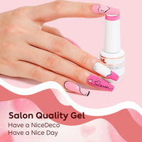 6-18 NiceDeco HEMA-free Valentine's Day Gel Polish Set (8ml*6)