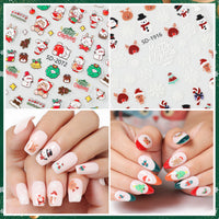 Nicedeco 15 Sheets Christmas Nail Art Stickers 005