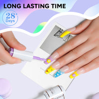 6-1 NiceDeco 6 Colors HEMA-Free Gel Nail Polish Set - 8ml Each, Soak Off Under UV/LED Lamp, Non-Toxic, Long Lasting Professional Nail Art Kit for Home or Salon Use