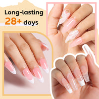 Nicedeco Builder Nail Gel Polish 12 stuks, Hema-vrij, dierproefvrij, veganistisch, basiskleuren Nude Pink Hard Strengthener Rubber Gel Extension Kit 1