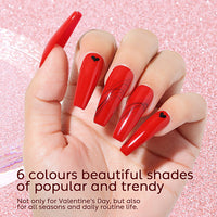 6-18 NiceDeco HEMA-free Valentine's Day Gel Polish Set (8ml*6)