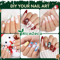 Nicedeco 15 Sheets Christmas Nail Art Stickers 005