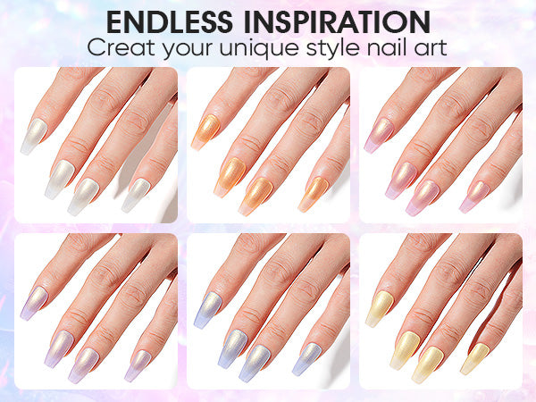 6-39 NiceDeco HEMA-free Pearl Gel Polish Set (8ml*6)