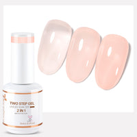 Nicedeco 2-Step Gel Nail Polish, 15ml UV/LED Soak-Off Gel Polish Nail Art Manicure Pedicure, Salon & Home Use - Long Lasting & Easy to Apply - TSG002