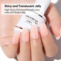 Nicedeco 2-Step Gel Nail Polish, 15ml UV/LED Soak-Off Gel Polish Nail Art Manicure Pedicure, Salon & Home Use - Long Lasting & Easy to Apply - TSG002