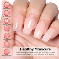 Nicedeco 2-Step Gel Nail Polish, 15ml UV/LED Soak-Off Gel Polish Nail Art Manicure Pedicure, Salon & Home Use - Long Lasting & Easy to Apply - TSG002