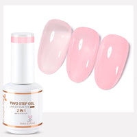 Nicedeco 2-Step Gel Nail Polish, 15ml UV/LED Soak-Off Gel Polish Nail Art Manicure Pedicure, Salon & Home Use - Long Lasting & Easy to Apply - TSG005