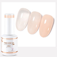 Nicedeco 2-Step Gel Nail Polish, 15ml UV/LED Soak-Off Gel Polish Nail Art Manicure Pedicure, Salon & Home Use - Long Lasting & Easy to Apply - TSG006