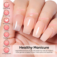 Nicedeco 2-Step Gel Nail Polish, 15ml UV/LED Soak-Off Gel Polish Nail Art Manicure Pedicure, Salon & Home Use - Long Lasting & Easy to Apply - TSG006