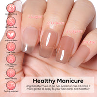 Nicedeco 2-Step Gel Nail Polish, 15ml UV/LED Soak-Off Gel Polish Nail Art Manicure Pedicure, Salon & Home Use - Long Lasting & Easy to Apply - TSG008