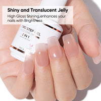 Nicedeco 2-Step Gel Nail Polish, 15ml UV/LED Soak-Off Gel Polish Nail Art Manicure Pedicure, Salon & Home Use - Long Lasting & Easy to Apply - TSG009