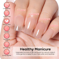 Nicedeco 2-Step Gel Nail Polish, 15ml UV/LED Soak-Off Gel Polish Nail Art Manicure Pedicure, Salon & Home Use - Long Lasting & Easy to Apply - TSG009