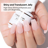 Nicedeco 2-Step Gel Nail Polish, 15ml UV/LED Soak-Off Gel Polish Nail Art Manicure Pedicure, Salon & Home Use - Long Lasting & Easy to Apply - TSG010