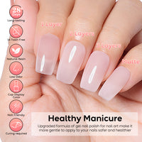 Nicedeco 2-Step Gel Nail Polish, 15ml UV/LED Soak-Off Gel Polish Nail Art Manicure Pedicure, Salon & Home Use - Long Lasting & Easy to Apply - TSG010