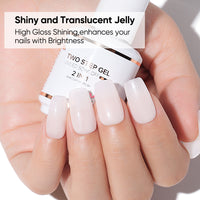 Nicedeco 2-Step Gel Nail Polish, 15ml UV/LED Soak-Off Gel Polish Nail Art Manicure Pedicure, Salon & Home Use - Long Lasting & Easy to Apply - TSG011