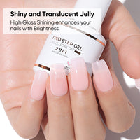 Nicedeco 2-Step Gel Nail Polish, 15ml UV/LED Soak-Off Gel Polish Nail Art Manicure Pedicure, Salon & Home Use - Long Lasting & Easy to Apply - TSG012