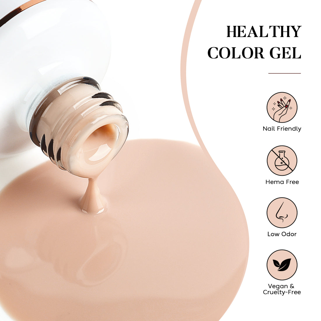 N001 NiceDeco HEMA-freier Gel-Nagellack (15 ml)