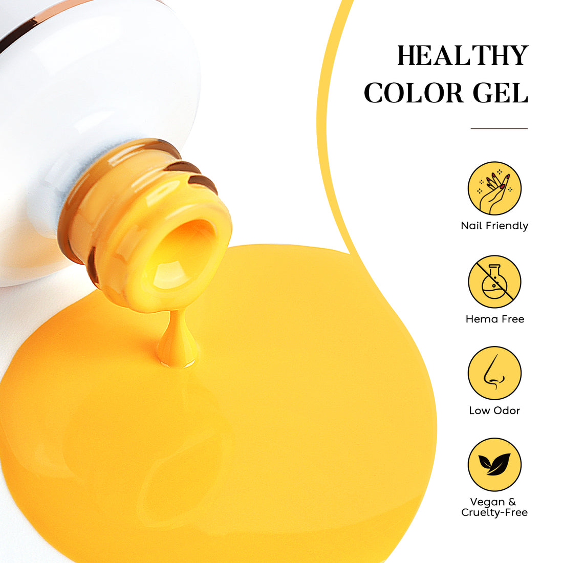 N001 NiceDeco HEMA-freier Gel-Nagellack (15 ml)