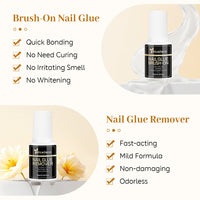 Nicedeco Press On Nails Glue and Remover Kit