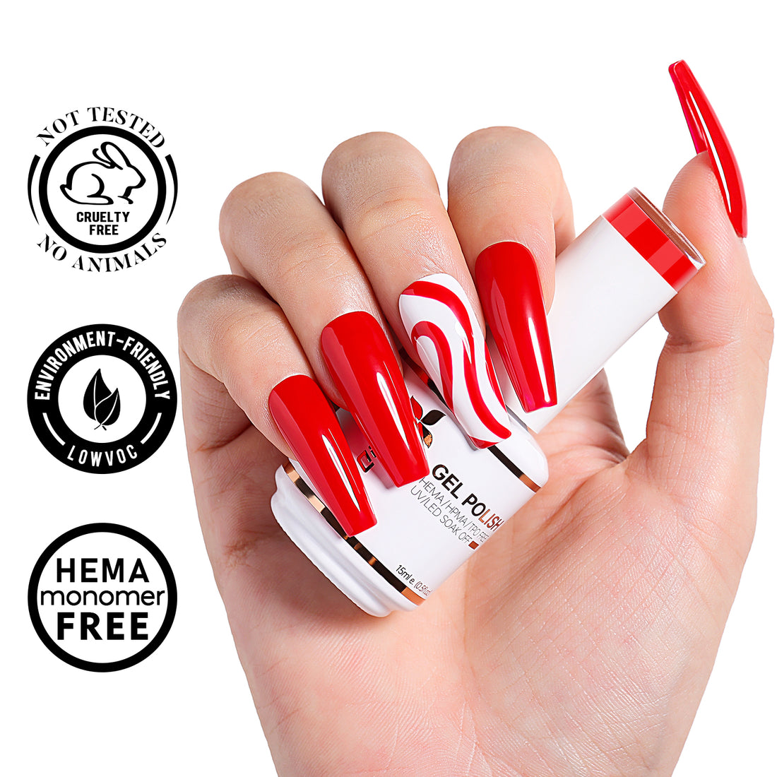2-3 NiceDeco HEMA-Free Gel Polish Set (15ml*2)