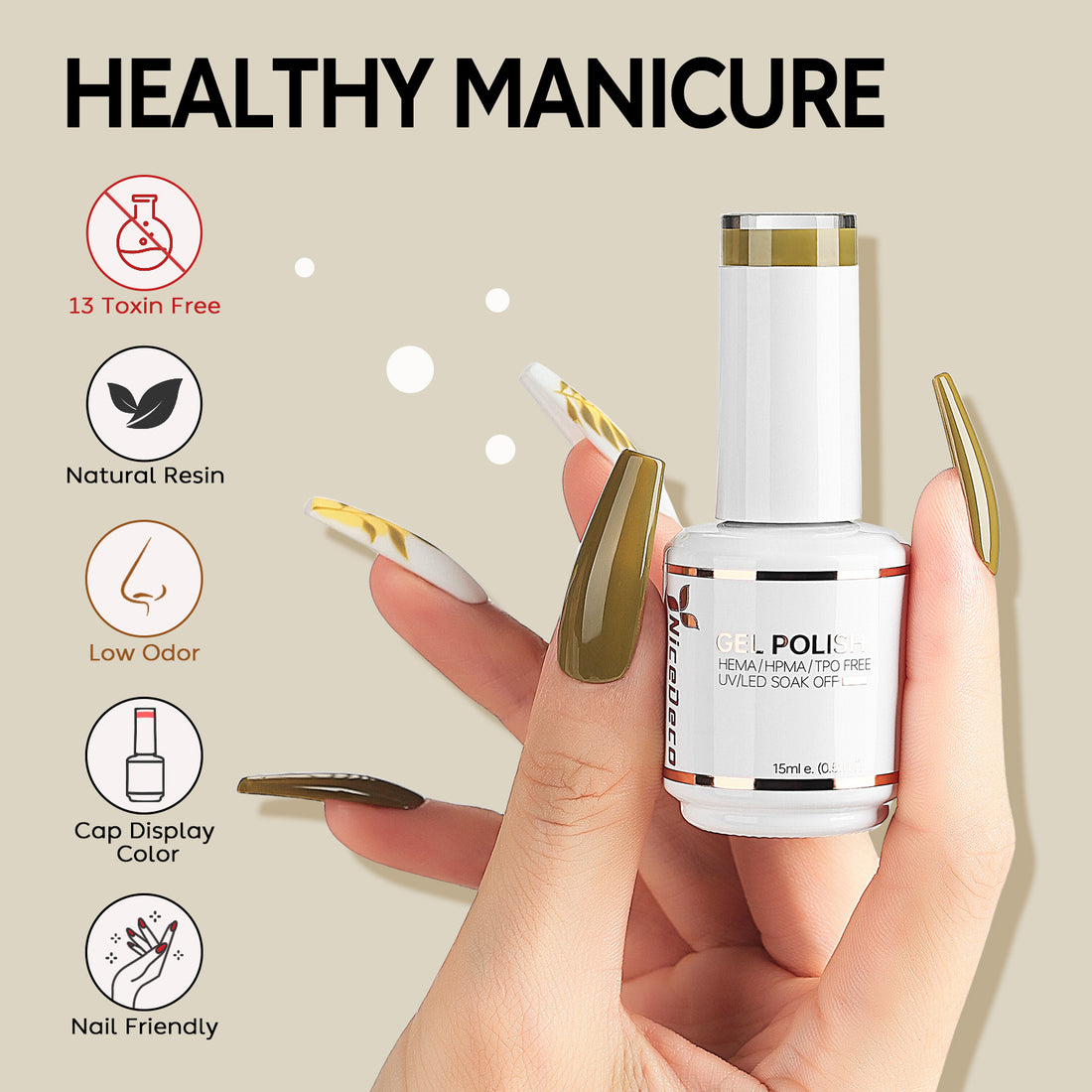 N001 NiceDeco Smalto semipermanente senza HEMA (15ml)