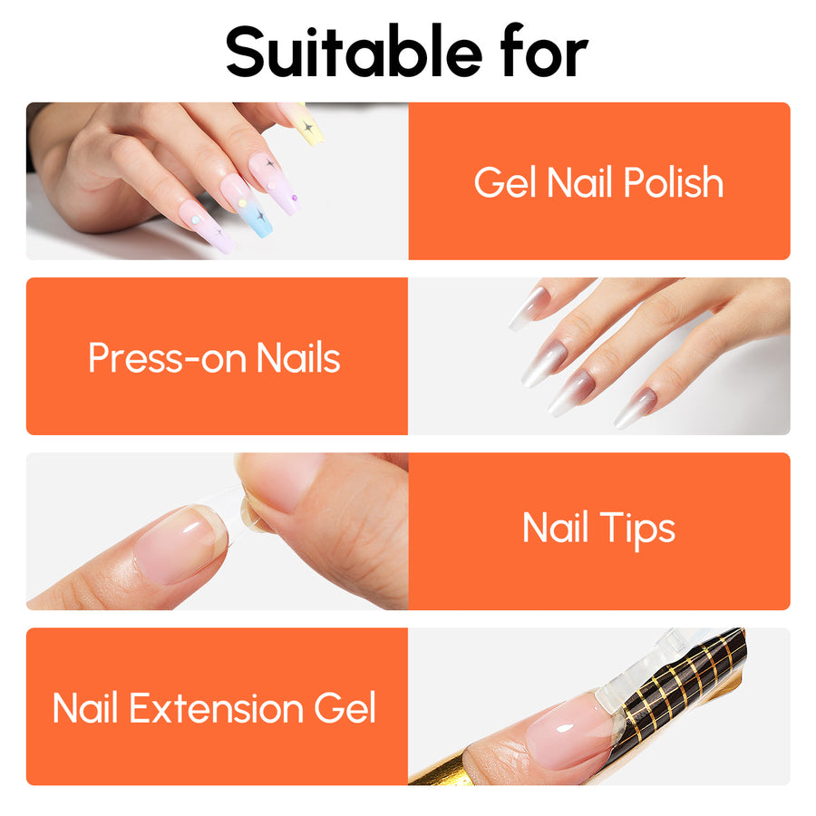 Nicedeco Hema-Free Peel Off Gel Base Coat - Easy Removal, No Soaking or Filing Required