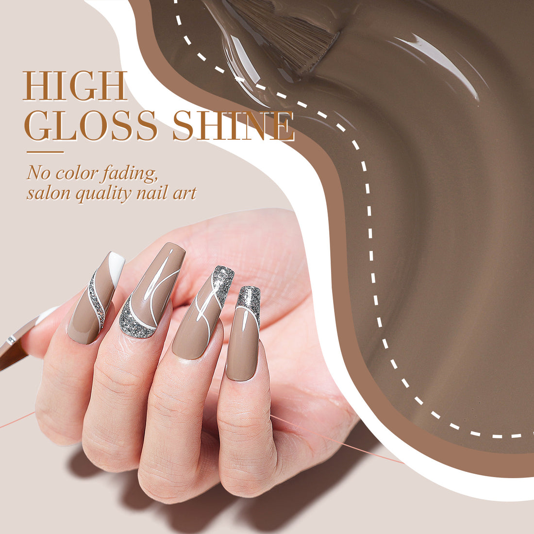 N001 NiceDeco HEMA-freier Gel-Nagellack (15 ml)