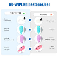 Nicedeco No Wipe Rhinestone Glue for Nails 30ml
