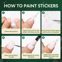 Nicedeco 15 Sheets Christmas Nail Art Stickers 005