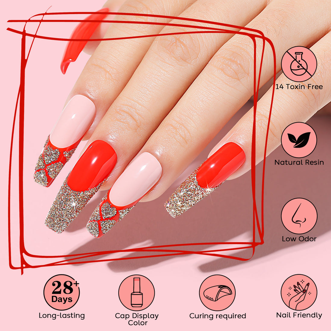 6-19 NiceDeco HEMA-free Valentine&