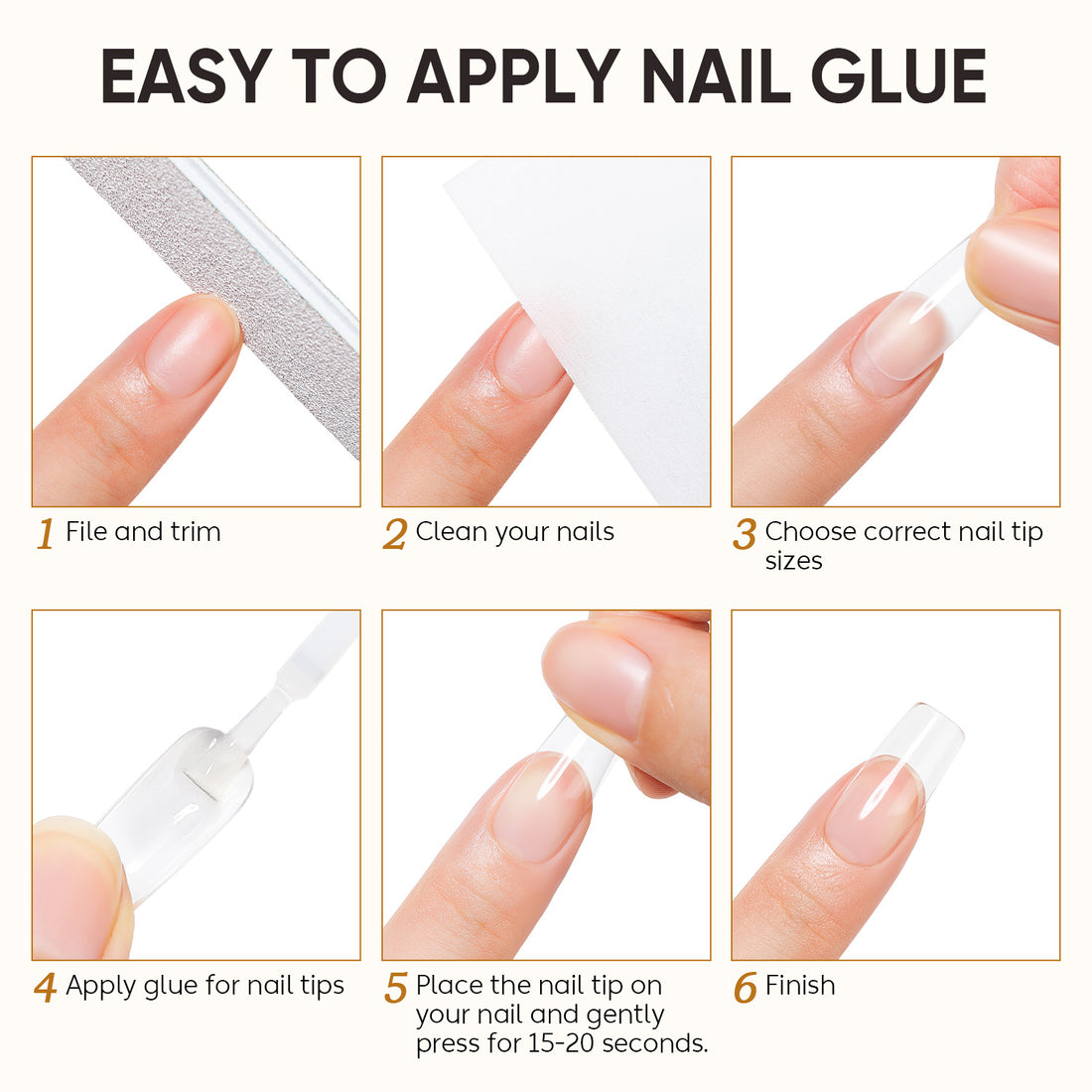Nicedeco Press On Nails Glue and Remover Kit