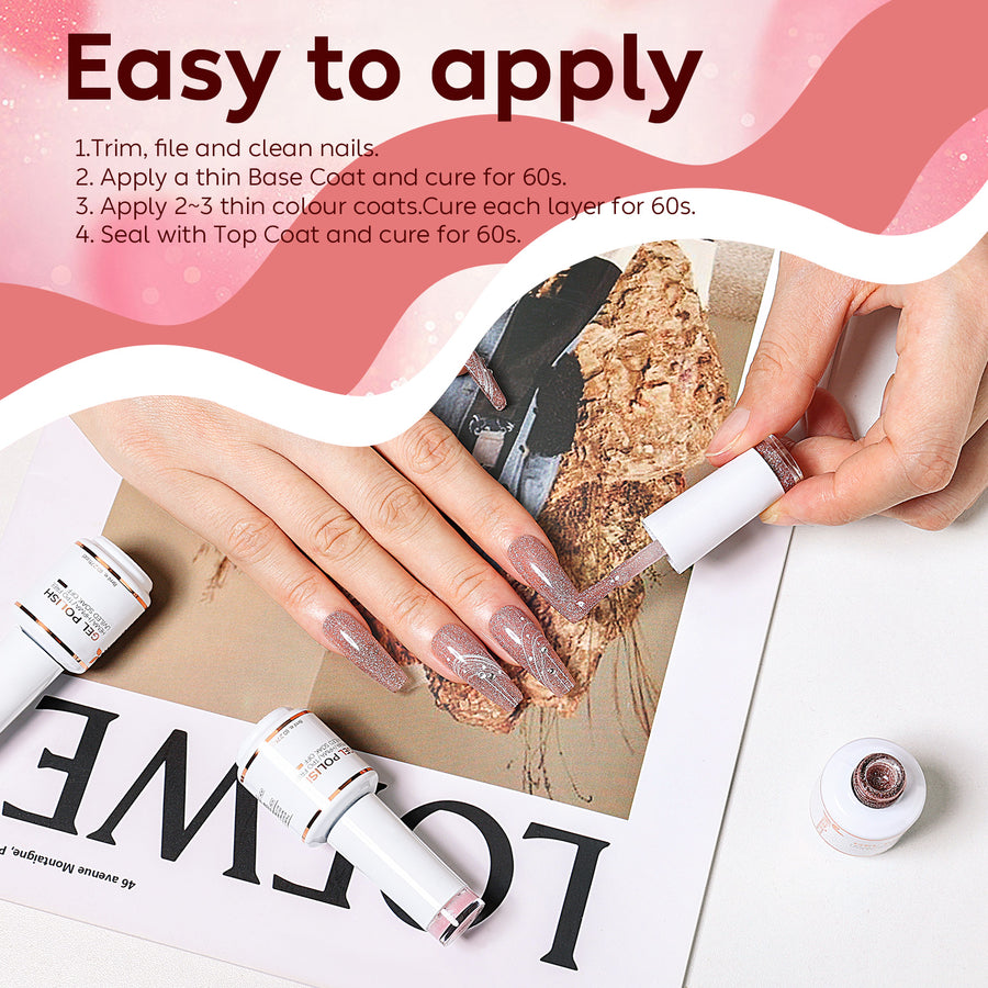 6-17 NiceDeco HEMA-free Valentine's Day Gel Polish Set (8ml*6)