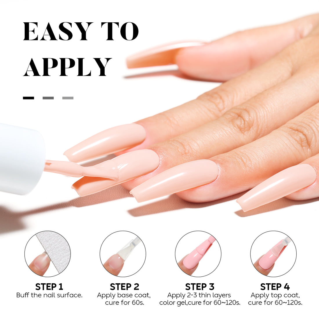 N001 NiceDeco HEMA-freier Gel-Nagellack (15 ml)