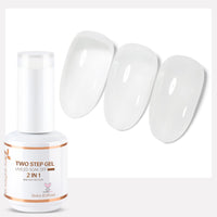 Nicedeco 2-Step Gel Nail Polish, 15ml UV/LED Soak-Off Gel Polish Nail Art Manicure Pedicure, Salon & Home Use - Long Lasting & Easy to Apply - TSG001