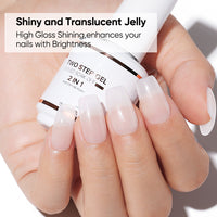 Nicedeco 2-Step Gel Nail Polish, 15ml UV/LED Soak-Off Gel Polish Nail Art Manicure Pedicure, Salon & Home Use - Long Lasting & Easy to Apply - TSG001