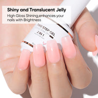 Nicedeco 2-Step Gel Nail Polish, 15ml UV/LED Soak-Off Gel Polish Nail Art Manicure Pedicure, Salon & Home Use - Long Lasting & Easy to Apply - TSG003