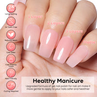 Nicedeco 2-Step Gel Nail Polish, 15ml UV/LED Soak-Off Gel Polish Nail Art Manicure Pedicure, Salon & Home Use - Long Lasting & Easy to Apply - TSG004