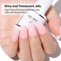 Nicedeco 2-Step Gel Nail Polish, 15ml UV/LED Soak-Off Gel Polish Nail Art Manicure Pedicure, Salon & Home Use - Long Lasting & Easy to Apply - TSG005