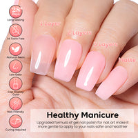 Nicedeco 2-Step Gel Nail Polish, 15ml UV/LED Soak-Off Gel Polish Nail Art Manicure Pedicure, Salon & Home Use - Long Lasting & Easy to Apply - TSG005