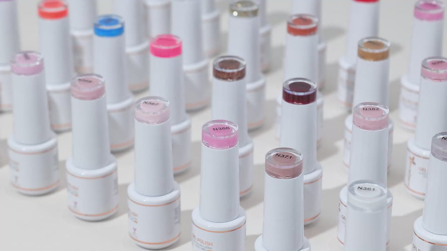 Nicedeco Gel Nail Polish Nail 12 Colors, Hema Free, Cruelty Free, Vegan, Nude Pink Red White U V Gel Manicure Kit 9