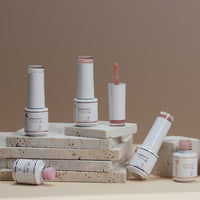 Nicedeco 6x5ml Hema-Free Glitter Rubber Base Gel Set, Nude Sheer White Pink691